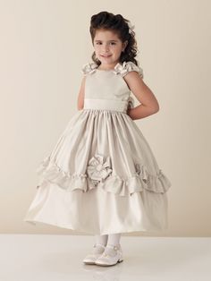 d Organza Flower Girl Dress, Prom Dress 2012, Satin Flower Girl Dress, Wedding Dresses For Kids, Girls Attire, Princess Flower Girl Dresses, First Communion Dress, Wedding Flower Girl Dresses, Occasion Dresses Wedding