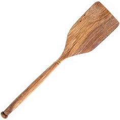 a wooden spatula on a white background