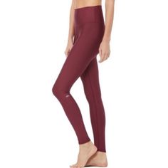 High Waist Leggings In Xs Alo Yoga Pants, High Waist Leggings, Black Cherry, Alo Yoga, High Waisted Leggings, Yoga Pants, Pant Jumpsuit, Capri, High Waist