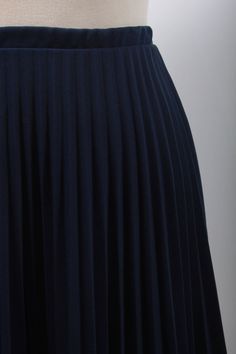 "Vintage Navy Blue Thick Pleated Skirt, High Waist, A Line, Long, Maxi, Formal, Office, Retro, Stylish, Everyday, Outfit, Dress ~ 161213 Awesome super thick pleated skirt! Super cute! - 1980s/70s Vintage ' ' ' ' ' | ' ' ' ' ' | ' ' ' ' | ' ' ' ' | ' ' ' ' | ' ' be sure to measure ' ' | ' ' ' ' | ' ' ' ' | ' ' ' ' | ' ' ' ' ♥ Waist (laying flat): 15'' ♥ Overall Length : 25'' All measurements are taken while garment is laying flat. Please double the measurements when determining fit. Any accessories are not included but may be available.  Here at Boom Thang we buy high-quality vintage items that you simply can't find in stores! We love giving these items a second life! WAYS TO SAVE * I love to combine shipping! Please click on my shop and see if there's anything else that tickles your fancy!