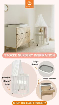 a baby crib with instructions for how to put it in the nursery and bedroom