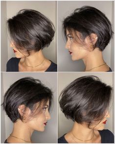 Pin on Cabelos curtos Pixie Haircut For Thick Hair, Short Hair Undercut, Shot Hair Styles, Short Bob Haircuts, Haircut For Thick Hair, Short Haircut, Short Hair With Layers