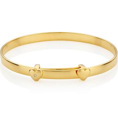 A keepsake token of love, golden sparkles and well wishes. The best-selling My First Diamond Baptism Baby Bangle has been updated with an 18ct gold vermeil touch. A beautiful design, it is the perfect baby bangle to give as a unique goddaughter gift or newborn jewelry. Set with two hearts and a genuine 1pt diamond this timeless, adjustable Baptism baby bangle will expand over the widest part of her hand, lasting her until around the age of three. It can then be treasured as a memorable keepsake Newborn Jewelry, Goddaughter Gifts, Baby Bangles, Baby Baptism, Well Wishes, 1st Birthday Gifts, Bespoke Gifts, Baby Jewelry, First Birthday Gifts