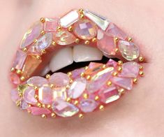 Exotic Makeup, Face Art Makeup, Glitter Lip Gloss, Nice Lips