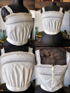 c.1900 FANCY AND FINE EDWARDIAN FRENCH TROUSSEAU CHEMISE W LACE AND MONOGRAM. Need to make one of these soon Edwardian Era Fashion, Heirloom Dresses