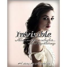 an image of a woman in white dress with the words, i'm not invisible