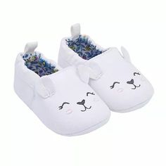 White Animal Crib Shoe Super Soft Nwt - Forgot I Had Them Slip On Soft Soles Cute Non-slip Booties For Playtime, Casual Spring Booties For Playtime, Casual Spring Booties For Outdoor Play, Casual Slip-on Booties For Playtime, Spring Slip-on Booties For Playtime, White Non-slip Booties With Round Toe, Playful White Booties For Playtime, Cute White Summer Booties, Cute White Slip-on Booties