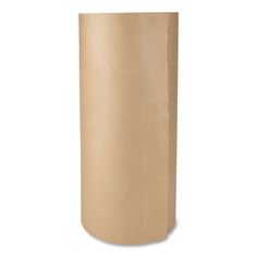 a roll of brown paper on a white background