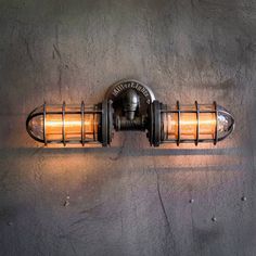 a light that is on the side of a wall