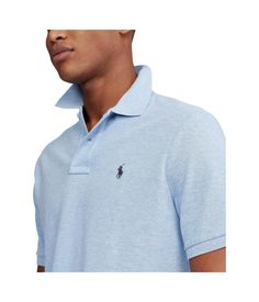 This iconic Classic Fit Mesh Polo from Polo Ralph Lauren epitomizes effortless American style. Its generous cut and soft washed cotton provide relaxed comfort, while the embroidered pony and stately fit make a lasting impression. Perfect for wearing to the park or posting casually stylish Instagram shots, this shirt's roomy silhouette and classic details bring ease and sophistication to any occasion. Ralph Lauren Short Sleeve Polo Shirt, Ralph Lauren Cotton Polo Collar Top, Casual Ralph Lauren Shirt With Polo Collar, Casual Ralph Lauren Polo Collar Shirt, Ralph Lauren Cotton Polo Top, Casual Ralph Lauren Polo Shirt, Ralph Lauren Fitted Casual Polo Shirt, Casual Fitted Ralph Lauren Polo Shirt, Casual Fitted Polo Shirt By Ralph Lauren