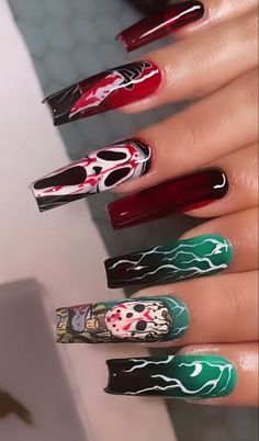 Black Halloween Nails, Horror Nails, Holloween Nails, Halloween Press On Nails, Halloween Acrylic Nails, Cute Halloween Nails, Pumpkin Nails, October Nails, Nails 2023