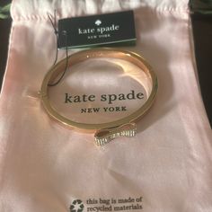 Kate Spade New York Bracelet For Women Bow Bangle Rose Gold W/ Dust Bag Brand New Kate Spade Formal Bracelet Jewelry, Kate Spade Formal Bracelet, Formal Kate Spade Bracelet, Kate Spade Bangle Bracelet For Formal Occasions, Kate Spade Formal Bangle Bracelets, Kate Spade Formal Bangle Bracelet, Kate Spade Elegant Bangle Jewelry, Adjustable Metal Bracelet By Kate Spade, Silver Kate Spade Bangle Bracelet