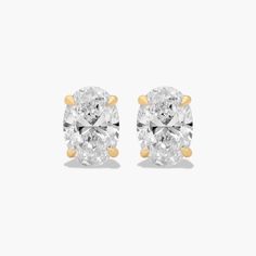 These 14K Yellow Gold Oval Shape Diamond Stud Earrings (1.00 CTW - H-I / SI1-SI2) are a classic and elegant pair of earrings that are sure to make a statement. The oval-shaped diamonds are set in a tapered basket that showcases their beauty. The 14K yellow gold setting gives them a timeless look. It is durable and tarnish-resistant, and will keep your earrings looking their best for years to come. These earrings are perfect for any occasion, from a special event to everyday wear. aka Diamond Stu Shimmer And Shine, Shimmer N Shine, Unique Characteristics, Yellow Gold Setting, Diamond Stud Earrings, Diamond Stud, Diamond Earrings Studs, Diamond Studs, Oval Shape