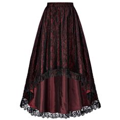 SPECIFICATIONS Material: Polyester Material: Polyamide Style: gothic Elasticity: Slight Strech Fabric Type: Nylon Cotton Waistline: Natural Factors Pattern Type: Solid Fit Type: Loose Fit Silhouette: A-LINE Dresses Length: Mid-Calf Age: MIDDLE AGE Decoration: Lace is_customized: No Gender: WOMEN Please check the measurements below and choose the right size . Size(cm) US UK DE Recommended Body size Garment Waist Length S 4~6 8~10 32~34 66~68.5 93 M 8~10 12~14 36~38 71~73.5 94.5 L 12~14 16~18 40~4 Gothic Asymmetrical Skirt For Party, Gothic Skirt For Halloween Alternative Fashion, Gothic Asymmetrical Skirt For Festivals, Black Steampunk Skirt For Party, Gothic Mini Skirt For Alternative Fashion, Steampunk Mini Skirt For Alternative Fashion, Gothic Skirt For Halloween Costume Party, Gothic Mini Skirt For Festival, Rock Style Halloween Festival Skirt