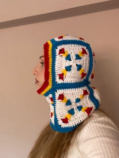 - Granny Square Balaclava for Stylish Winter Wardrobe - Crafted by hand for a unique, high-quality accessory that stands out - Perfect for keeping warm with style during the cooler seasons - Every hat is made with love and attention to detail, ensuring a product that closely matches the image SIZES and MEASUREMENTS - The pictured item is suitable for sizes M. If you are unsure, please choose your regular size and give us your measurements! We'll make sure that the item is customized for you. The Fitted Winter Crochet Patterns, Fitted Crochet Patterns For Winter, Winter Crochet Patterns In Acrylic, Balaclava Granny Square, Granny Square Balaclava, Knitted Balaclava, Winter Essentials, Winter Wardrobe, Keep Warm