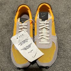 New With Tags, No Box - Never Worn. Nike Sporty Mustard Sneakers, Nike Mustard Sneakers For Sports, Mustard Nike Sneakers For Sports, Yellow Nike Sneakers For Running Errands, Yellow Nike Sneakers For Errands, Nike Yellow Sneakers For Casual Wear, Yellow Nike Sneakers For Casual Wear, Mid Blazers, Air Jordan Retro 8