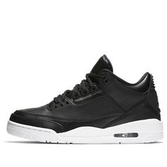 Air Jordan 3 Retro 'Cyber Monday' 136064-020 (AJ3/SNKR/Low Top/Basketball/Shock-absorbing) Black Air Jordan 4 Sporty Sneakers For Light Sports, Sporty Air Jordan 4 With Round Toe, Sporty Air Jordan 4 For Sports, Sporty Air Jordan 4 With Round Toe For Sports, Sporty Air Jordan 4 Leather For Streetwear, Dynamic Leather Jordan Shoes For Sports, Sporty Leather Basketball Shoes, Urban Style Leather Basketball Shoes, Leather Air Jordan 4 Sporty For Streetwear