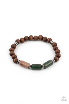 ZEN Most Wanted Brown Paparazzi Bracelets Cashmere Pink Jewels Paparazzi Accessories Jewelry, Urban Jewelry, Brown Bracelet, Jewelry Watch, Unisex Bracelets, Paparazzi Accessories, Most Wanted, Stretchy Bracelets, Paparazzi Jewelry