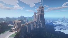 Minecraft Mountain Base, Minecraft Small Castle, Minecraft Mountain Castle, Mountain Castle, Minecraft Mountain, Castle Minecraft