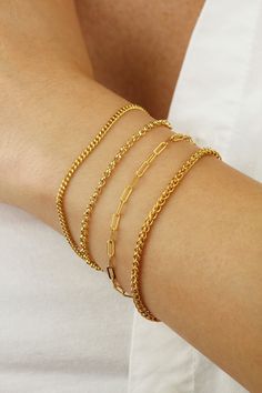 Minimalist Gold Plated Curb Chain Bracelets, Minimalist Gold-plated Curb Chain Bracelets, Dainty Curb Chain Bracelets For Formal Occasions, Dainty Curb Chain Bracelet For Formal Occasions, Dainty Curb Chain Bracelet For Formal Events, Minimalist Adjustable Curb Chain Bracelets, Minimalist Adjustable Curb Chain Bracelet, Delicate Chain Bracelets As Gift, Delicate Chain Bracelet Gift