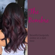 Burgundy Plum Hair Color With A Dark Base Burgundy Plum Hair, Burgundy Plum Hair Color, Plum Burgundy Hair, Plum Hair Color, Hair Color Plum, Plum Hair, Pinterest Hair, Burgundy Hair, Hair Color And Cut