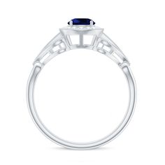 Product Details The brightness of Created Blue Sapphire makes this vintage ring more appealing. The Created Blue Sapphire Engagement Ring is embellished with Round Diamond Accent, glistening on the shank beautifully. The Created Blue Sapphire Diamond Engagement Ring is accentuated with Beaded Gold, making your significant feel more precious with this Created Blue Sapphire Gold Ring. Product Information SKU SHP-RINGS082219432 Width 8 mm Height 5.7 mm Weight 2.56 gm (Approximate) LAB CREATED BLUE SAPPHIRE INFORMATION No.of Stones 1 Pieces Total Weight 0.65 Carat (Approximate) Dimension(approx) Round-5X5 mm-1 Pcs Color Blue Cut Brilliant Shape Round Setting Type Prong-Setting Quality Grade AAAA DIAMOND INFORMATION No.of Stones 22 Pieces Total Weight 0.25 Carat (Approximate) Dimension(approx) Sapphire Diamond Engagement Ring, Blue Sapphire Engagement Ring, Diamond Sapphire Engagement Ring, Sapphire Diamond Engagement, Vintage Gold Rings, Sapphire Engagement Ring Blue, Blue Sapphire Diamond, Sapphire Engagement Ring, 18k Yellow Gold Ring