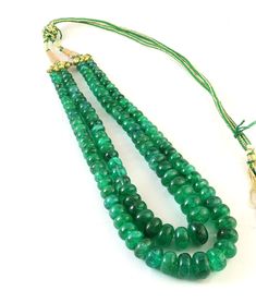 Natural Green Beryl Emerald Beads 6 To 15 MM Smooth Rondelle Beads Necklace Gemstone Emerald Beads 2 Stand Necklace  Product -; Natural Green Beryl Grade-: AAA High Quality Stone shape-: Smooth Rondelle Beads Color= Green Length-: 14"Inch Quantity -: 2 Strand Size-: 6 to 15 MM Genuine Measurements and weight are close to approximations We accept bulk or wholesale orders for any gemstone which you'll get best wholesale prices! Hence you can contact me with your requirement of bulk or wholesale or Emerald Bead, Necklace Gemstone, Beads Necklace, Necklace Etsy, Emerald, Beaded Necklace, Gems, Bathing Beauties, Electronic Accessories