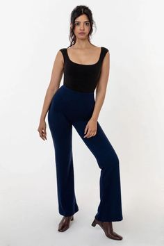 PON300 - Ponte Flared Legging – Los Angeles Apparel Basic Crop Tops, Jazz Pants, Cropped Sweaters, Los Angeles Apparel, Classic Jazz, Flare Legging, Dance Pants, Flared Leggings, Ponte Fabric