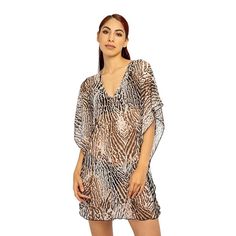 Update your swim wardrobe with this women's cover-up caftan from Jordan Taylor. Update your swim wardrobe with this women's cover-up caftan from Jordan Taylor. Sheer animal print V-neck Flowy, elbow-length sleevesFIT & SIZING Caftan stylingFABRIC & CARE Polyester, spandex Hand wash Made in the USA Size: X Large. Color: Snake Ivory. Gender: female. Age Group: adult. Pattern: Pattern. Beige V-neck Cover-up For Vacation, Flowy Beige Kaftan For The Beach, Flowy Beige Beach Cover-up, Beach Flowy Beige Cover-up, Flowy Beige Cover-up For The Beach, Beige Flowy Beach Cover-up, Beige Beachwear Kaftan For Vacation, V-neck Kaftan For Resort Season, Beige Beachwear Kaftan For The Beach