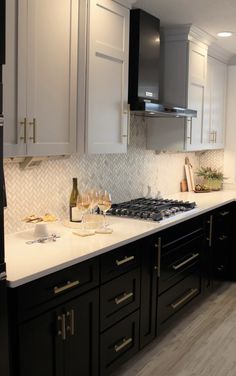 the kitchen is clean and ready for us to use in its new owner's home