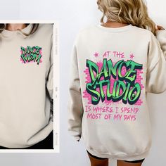 Dance Mom: At the dance studio is where I spend most of my days sweatshirt - where cozy comfort meets dance-floor style! This ode to Fresh Prince of Bel-Air is perfect for dancers and parents who find themselves basically LIVING at the studio! You might as well turn some heads while there with this cool sweatshirt. We love the 90s vibes! * Q U I C K * F A C T S * ✺ 50/50 cotton polyester blend - so soft it feels like a cloud on your skin! ✺ Machine wash cold, inside out. Tumble dry low or hang to dry. Do not bleach, iron or dry clean. * S I Z I N G * ✺ Sizing is unisex so runs like men's, though not overly large ✺ Most women find their typical size works best for a more fitted look, since they are meant to fit a touch loose ✺ For the trendy oversized look, we recommend sizing up 1-2 sizes Dance Mom Shirt, Dance Mom Shirts, Love The 90s, Fresh Prince Of Bel Air, Prince Of Bel Air, Mom Tshirt, Dance Mom, Mom Era, Fresh Prince