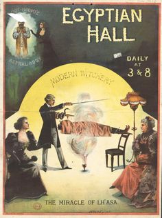 Illusionists and spiritualists were popular attractions in theatres and exhibition halls. Image: Modern Witchery, 1894. Modern Postcard, Circus Poster, Magic Show, Parc D'attraction, British Library, Magic Tricks, Magic Art