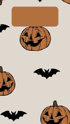 an image of halloween pumpkins with bats