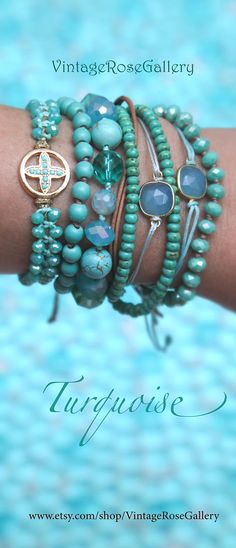 Cross Summer Bracelet, #VintageRoseGallery #etsy  Cross Bracele , Summer Boho Chic Bracelet, Cross Turquoise  Bracelet by VintageRoseGallery Turquoise Wrap Bracelet With Round Beads As Gift, Turquoise Wrap Bracelet As Gift, Turquoise Wrap Bracelet Bangle As Gift, Turquoise Bangle Wrap Bracelet Gift, Turquoise Bohemian Bangle Crystal Bracelet, Spiritual Hand Wrapped Turquoise Friendship Bracelets, Spiritual Turquoise Hand Wrapped Friendship Bracelets, Spiritual Hand-wrapped Turquoise Friendship Bracelets, Adjustable Turquoise Beaded Bracelets With Gemstone Beads