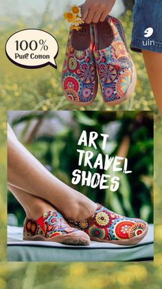 Cute art painted shoes, designed for traveling. Super soft and lightweight, and perfect for wide feet with wider toe box! *Free Shipping to US! *Exchange & Return available! Casual Summer Clogs For Outdoor Activities, Summer Cushioned Clogs For Outdoor Activities, Summer Clogs With Cushioned Footbed For Outdoor Activities, Summer Clogs For Outdoor Activities With Round Toe, Summer Clogs With Round Toe For Outdoor Activities, Summer Clogs For Outdoor Activities, Round Toe, Summer Clogs With Rubber Sole For Outdoor Activities, Breathable Clogs For Summer Outdoor Activities, Summer Slip-on Clogs For Outdoor Activities