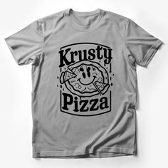 Krusty Pizza Graphic T-Shirt, Fun Novelty Foodie Tee, Quirky Fast Food Lover Gift, Unisex Casual Top Male T-Shirt Custom graphic T-Shirt.Customize your color Pizza Graphic, Streetwear Tops, Casual Summer Shirts, Street Wear Urban, Friends Shirt, Art Shirts, Pride Shirts, Male T Shirt, Casual Top