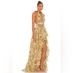 Beautiful, Gorgeous Stunning Dress!! I’m Obsessed With It Luxury Summer Maxi Dress For Cocktail, Luxury Summer Cocktail Maxi Dress, Bronx And Banco Dresses, Bronx And Banco, Dress Yellow, Stunning Dresses, Yellow Dress, Bronx, High Low Dress