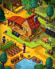 the farm town is shown in this screenshot