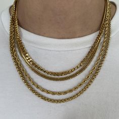 A staple piece of jewelry that all men should have in their collection; the Mr. Jones Chain is fresh on its own or paired with the matching Mr. Jones Bracelet. Everyday Cuban Link Chain Jewelry, Elegant Rope Chain Jewelry In Cuban Link Style, Minimalist Metal Jewelry With Rope Chain, Metal Link Rope Chain Jewelry, Minimalist Metal Rope Chain Jewelry, Minimalist Rope Chain Link Jewelry, Minimalist Everyday Rope Chain Jewelry, Everyday Minimalist Rope Chain Jewelry, Classic Everyday Rope Chain Jewelry