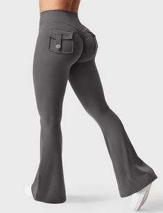 The Brittany Flared Leggings combine comfort and style in super soft, moisture-wicking fabric. The high-waisted design and flattering flared legs enhance your shape, while a convenient back pocket adds functionality. Perfect for workouts or everyday adventures, these leggings are squat-proof and chic.   Feature    No front seam   Scrunch on the buttocks   Dual back pockets   Vintage flared pants   Tummy control   Squat-proof, not see-through   Butter-soft, skin-friendly    Fabric     75% Nylon + Summer Clearance Sale, Friday Outfit, Flared Leggings, Summer Clearance, Vintage Flare, Sport Bra Top, Leggings With Pockets, Everyday Adventures, Gym Yoga