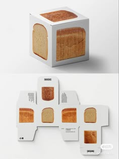 the packaging design is designed to look like bread