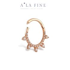 "This item is made of 14K Solid Gold. It's a Minimalist Hoop Piercing. It's suitable for Septum, Helix, Tragus, Conch. It has 0.18 ct diamonds. This jewelry piece is made to order. Each order will be beautifully packaged for gift giving in a jewelry box with a diamond certificate in your name on it. We sell piercings as a single. This piercing is made of 14k solid gold. Diameter: 10mm Gram: 1,17 GR Width : 1.00 mm 1.2 mm 16 gauge 0.18 ct natural diamond VS-SI clarity G-F color This single pierci Minimalist Hoop Jewelry With Halo Design, 14k Gold Hoop Septum Ring, Diamond Hoop Cartilage Earrings, Diamond Hoop Cartilage Earring, Single, Diamond Hoop Single Cartilage Earring, Elegant Small Hoop 14k Gold Nose Ring, Elegant 14k Gold Small Hoop Nose Rings, Rose Gold 14k Hoop Septum Ring, Wedding Hoop Septum Ring