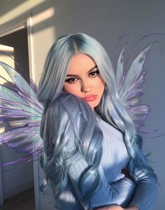 Light Blue Hair, Hot Hair Colors, Dyed Hair Inspiration, Shotting Photo, Beautiful Hair Color, Hair Color Highlights, Summer Hair Color, Trends 2024, Hair Inspo Color