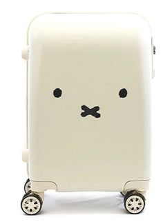 The Miffy Carry-On Travel Suitcase is a stylish and functional choice for any modern traveler. Featuring a white classic Miffy face design and made with high-quality materials, this travel suitcase is both practical and chic. It has been designed with travelers in mind and combines fashion with function for the ideal carry-on luggage. - Color: Cream- Materials: Polycarbonate + ABS- Total external dimensions: approximately 21.3"h x 14.2"w x 9.1"d inches- Total combined dimensions: approximately 4 Miffy Suitcase, Kawaii Suitcase, Random Trinkets, Miffy Face, Travelling Aesthetic, Mini Suitcase, Cute Luggage, Luggage Bags Travel, Buy List