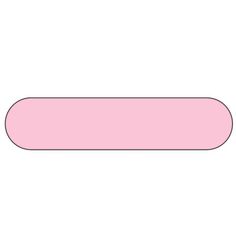 a pink rectangular object on a white background