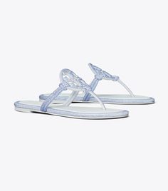 Miller Pavé Knotted Sandal: Women's Designer Sandals | Tory Burch Sandals Aesthetic, Tory Burch Slides, Shoe Aesthetic, Cute Online Clothing Stores, Soft Sandals, Pretty Sandals, Miller Sandal, Tory Burch Sandals, Beautiful Sandals