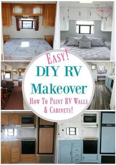 rv makeover how to paint rv walls and cabinets with easy diy projects for the home