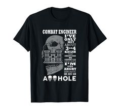 PRICES MAY VARY. Combat Engineer Shirt I've only met about 3 or 4 people that understand me Combat engineer, veteran, United States, US army, US soldier, US flag, country, duty, honor, gift for veteran, gift for dad, father's day, family, Independence day Lightweight, Classic fit, Double-needle sleeve and bottom hem Genealogy T Shirts, Combat Engineer, Engineer Shirt, Army Shirts, Gifts For Veterans, 4 People, Skull Tshirt, Us Army, Luxury Outfits