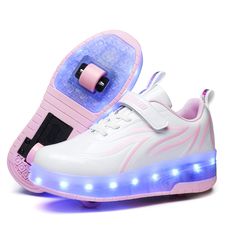 PRICES MAY VARY. [USB RECHARGEABLE] The roller shoes could be charged by USB.There is the charging port and LED light switch in the shoes near the shoes Tongue,please see the picture.It often costs 1-2 hours to charge full and can bright for about 5-8 hours [COOL & EASY TO LEARN] The LED light up shoes have 7 colors and 16 lights modes,you can press the switch to control the modes.Kids cost short time to learn to roll the double wheels roller skate shoes ,it is easy to them.The best birthday gif Jordans 11s, Girls Roller Skates, Kids Roller Skates, Roller Shoes, Roller Skate Shoes, Mini Teapot, Princess Bedroom, Light Up Shoes