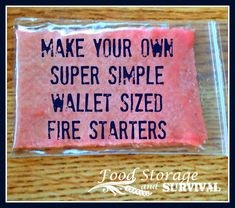 Fire Ideas, Wolf Scouts, Survival Fire, Survival Ideas, Simple Wallet, Emergency Preparation, Start A Fire